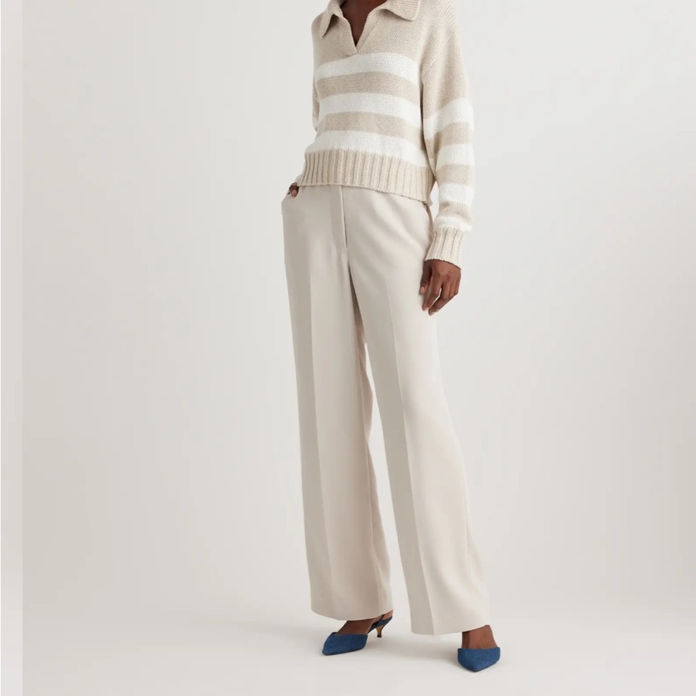 Quince Stretch Crepe Classic Trouser Pant NWOT